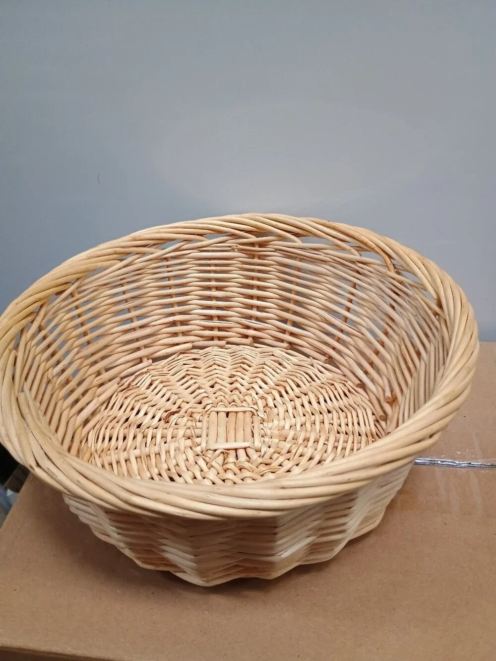 Woven Natural Rattan Basket Bowl - Home Accents - Bread And Fruit